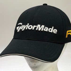 TaylorMade R9 Penta Golf Baseball Cap Hat Adidas Adult Size S/M Black A-Flex